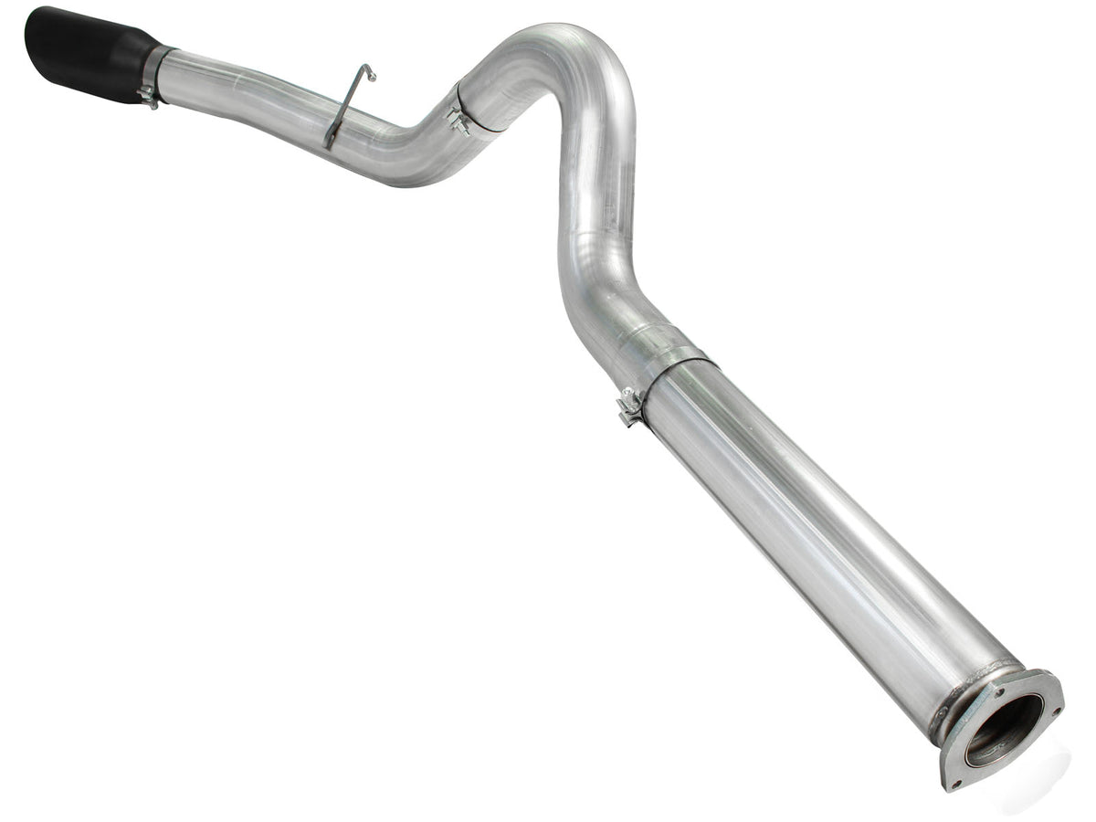 aFe ATLAS 5 IN Aluminized Steel DPF-Back Exhaust System w/Black Tip - Ford 2011-2014 6.7L