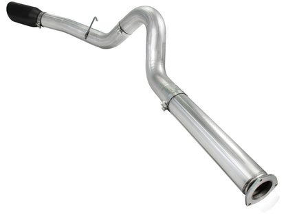 aFe ATLAS 5 IN Aluminized Steel DPF-Back Exhaust System w/Black Tip - Ford 2011-2014 6.7L