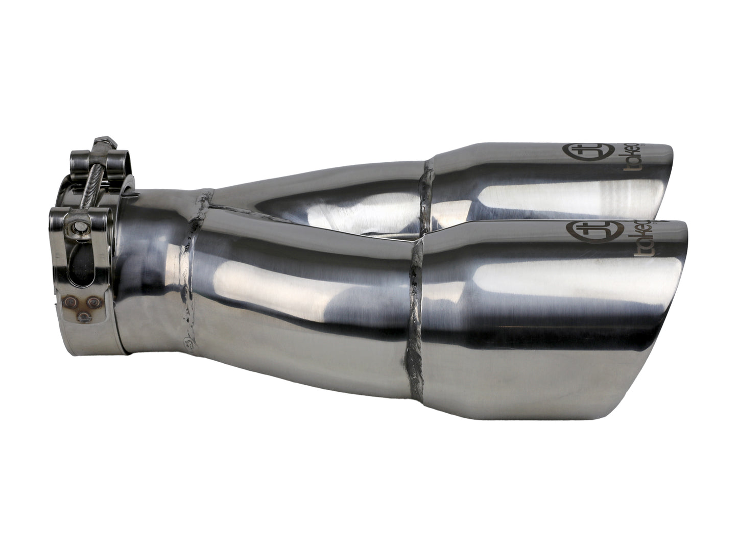 aFe Takeda 304 Stainless Steel Clamp-on Exhaust Tip Polished - 49T25364-P10
