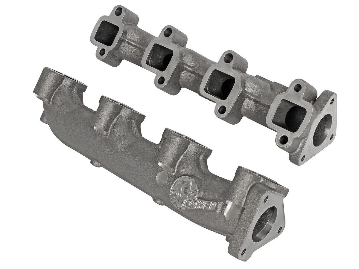 aFe BladeRunner Ported Ductile Iron Exhaust Manifold - Chevy/GMC 2001-2016 6.6L