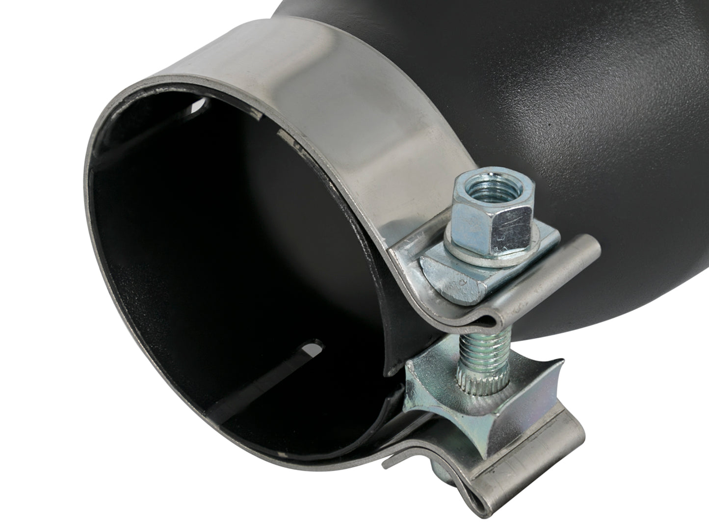 aFe MACH Force-Xp 409 Stainless Steel Clamp-on Exhaust Tip Black - 49T30452-B09