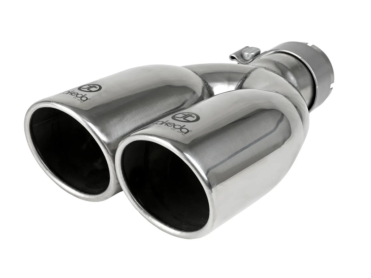 aFe Takeda 304 Stainless Steel Clamp-on Exhaust Tip Polished - 49T25374-P121