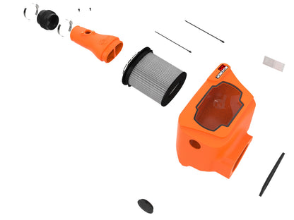 aFe Momentum HD Cold Air Intake System Orange w/ Pro DRY S Filter - 2022-2026 3.3L
