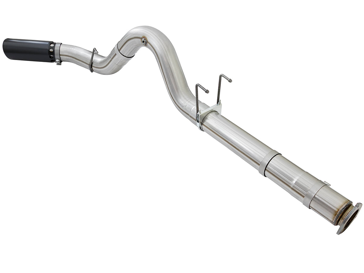 aFe ATLAS 5 IN Aluminized Steel DPF-Back Exhaust System w/Black Tip - Ford 2017-2026 6.7L