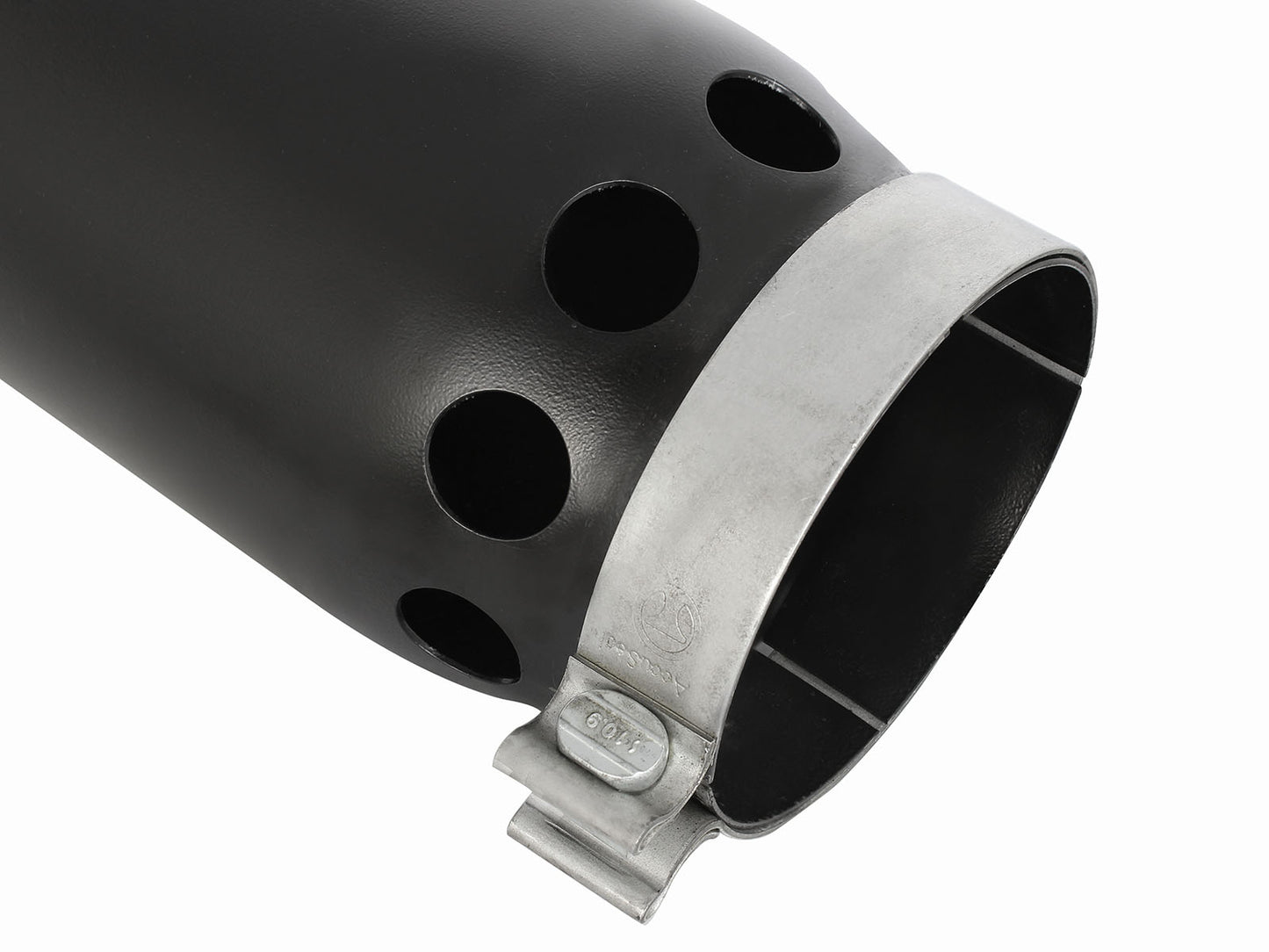 aFe MACH Force-Xp 409 Stainless Steel Clamp-on Exhaust Tip Black Right Side Exit - 49T50601-B161