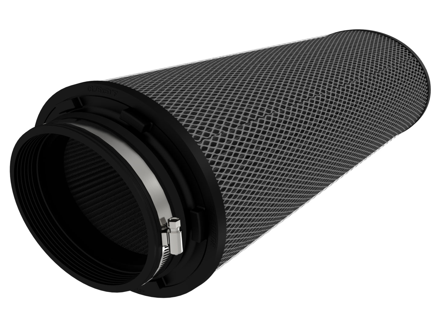 aFe Magnum FORCE Intake Replacement Air Filter w/ Black Pro 5R Media - Flange Inside Diameter 6.75 x 5 in, Height 18 in