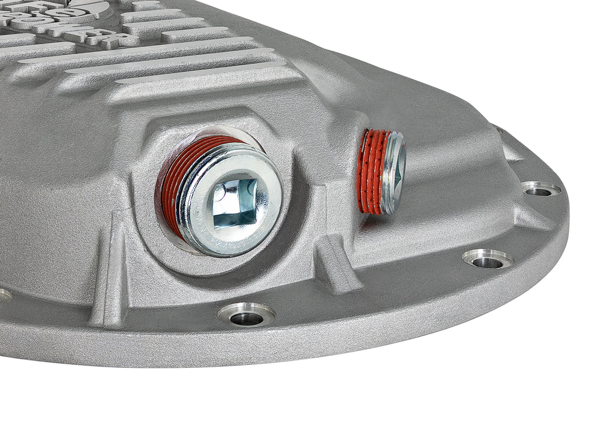 aFe Street Series Front Differential Cover Raw w/ Machined Fins - Ram 2013-2023