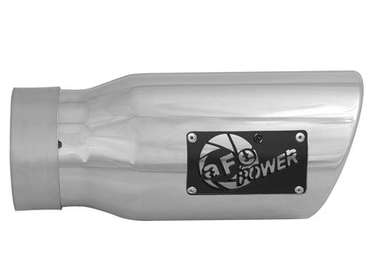 aFe MACH Force-Xp 304 Stainless Steel Clamp-on Exhaust Tip Polished - 49T30401-P09