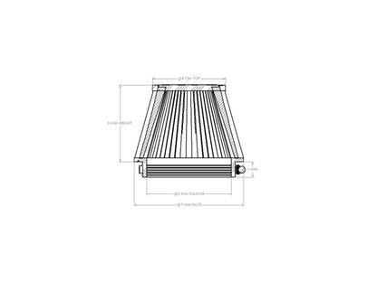 aFe Universal Clamp-On Air Filter w/ D2 Dura-Dry Media - 21-55505V