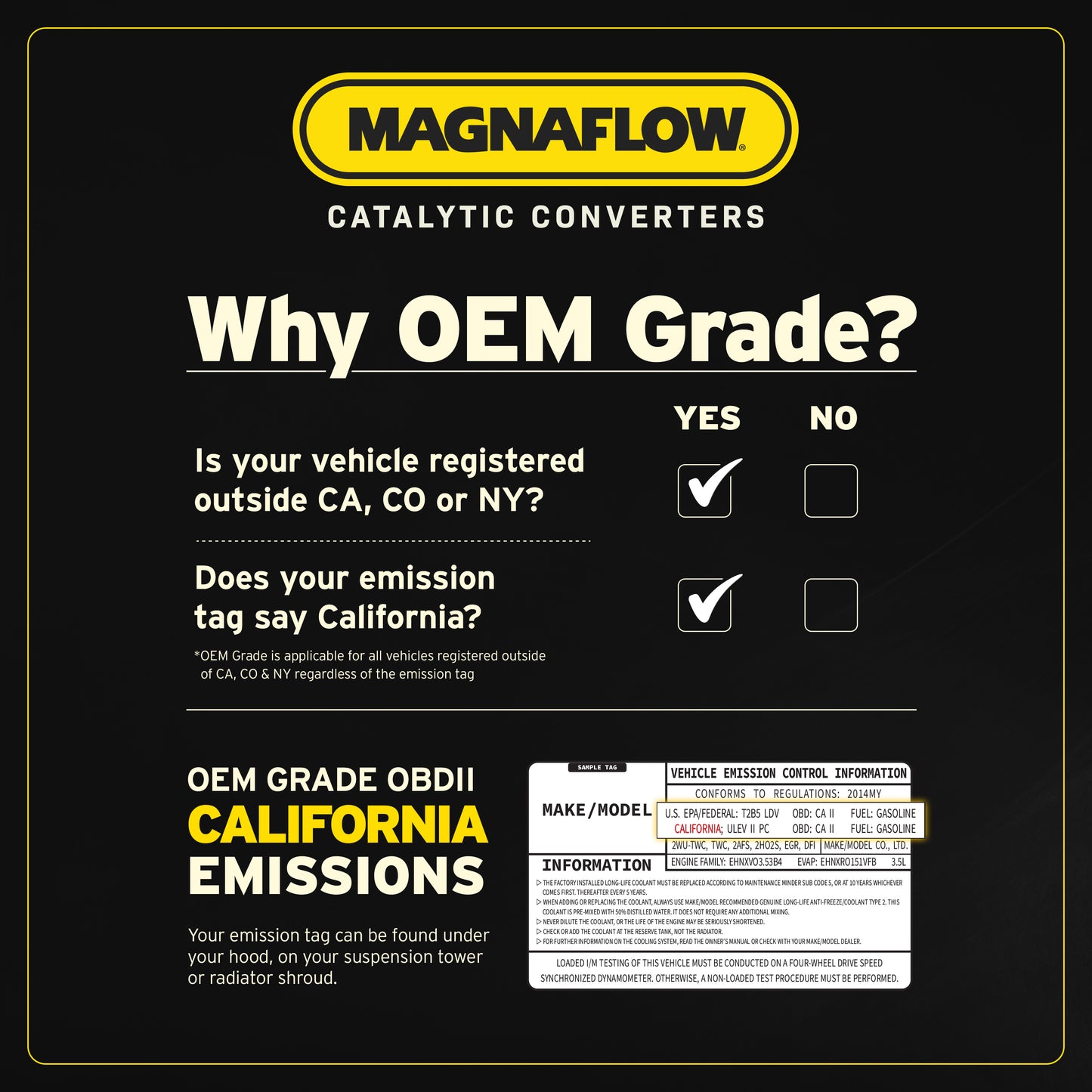MagnaFlow OEM Grade Direct-Fit Catalytic Converter 49603