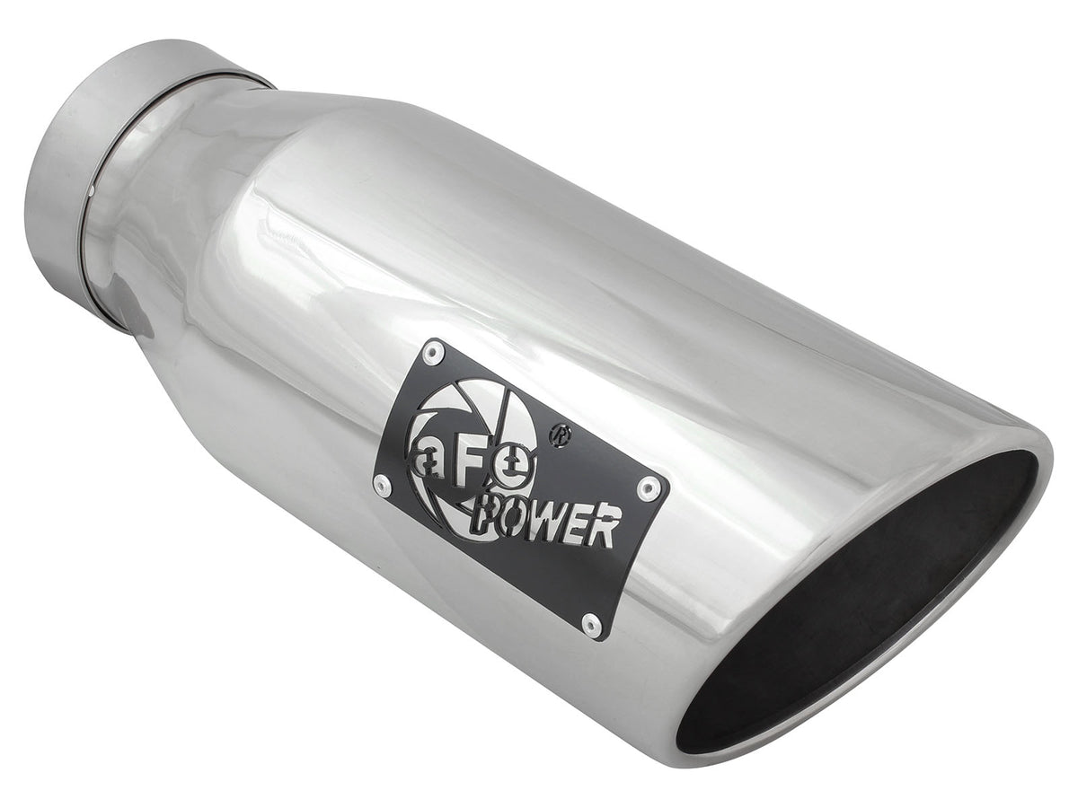 aFe MACH Force-Xp 304 Stainless Steel Clamp-on Exhaust Tip Polished - 49T40601-P15