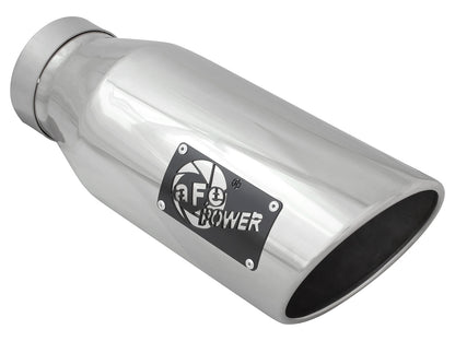 aFe MACH Force-Xp 304 Stainless Steel Clamp-on Exhaust Tip Polished - 49T40601-P15