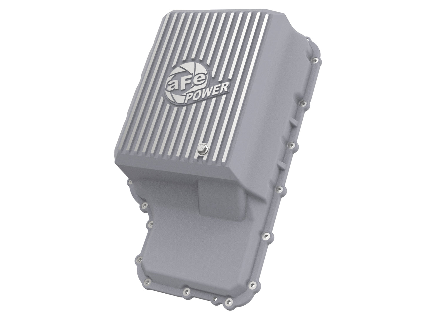 aFe Street Series Transmission Pan Raw w/ Machined Fins - Ford 2020-2022