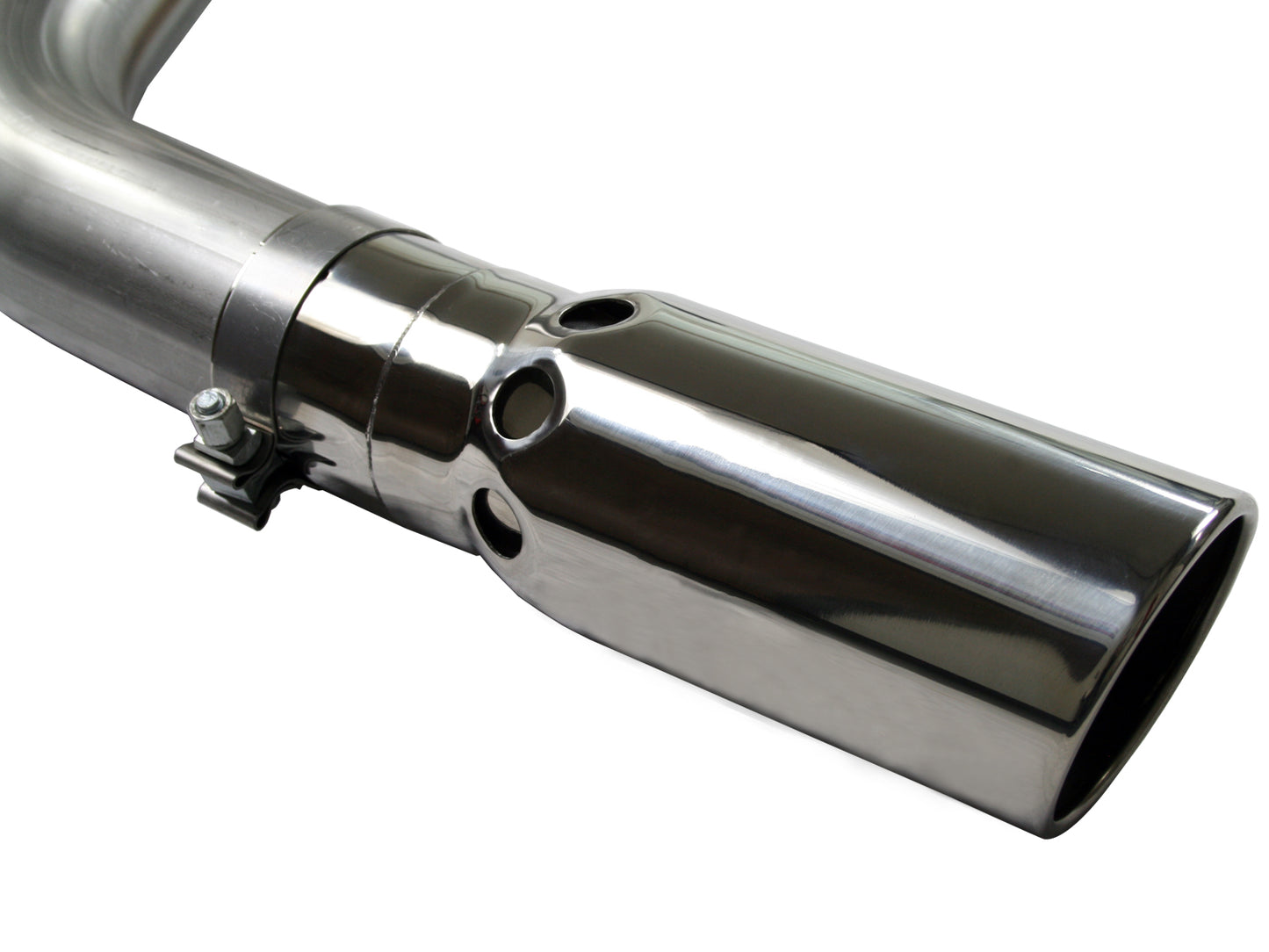 aFe Large Bore-HD 4 IN 409 Stainless Steel DPF-Back Exhaust System - Chevy/GMC 2007-2010 6.6L