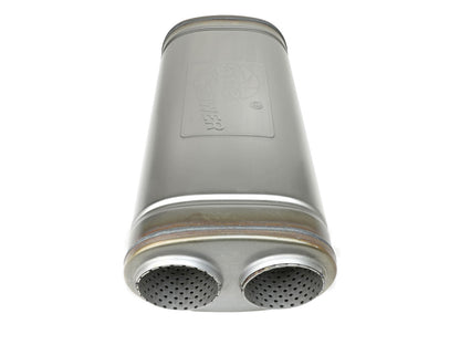 aFe MACH Force-Xp 409 Stainless Steel Muffler - Inlet Inside Diameter 3 in, Inlet Type Dual