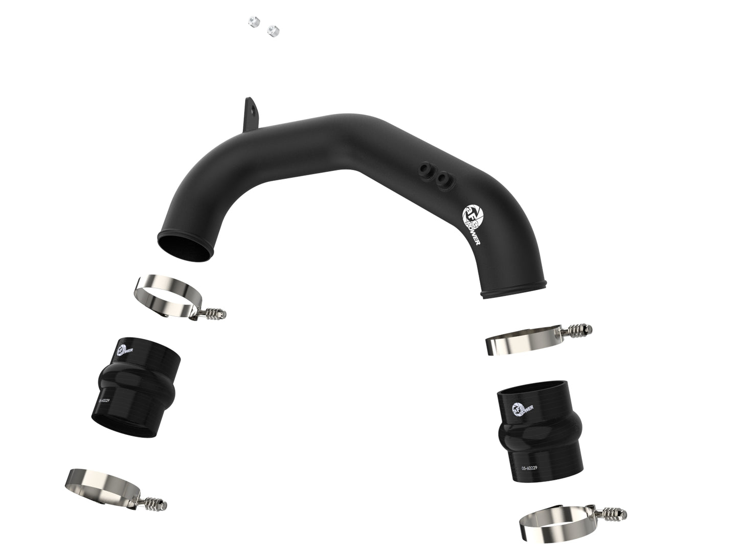 aFe BladeRunner 3 IN Aluminum Cold Charge Pipe Black - Ford 2008-2010 6.4L