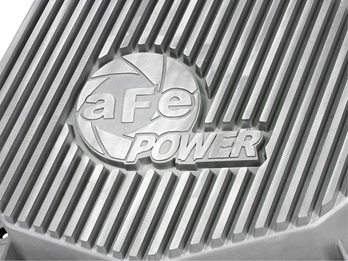 aFe Street Series Rear Differential Cover Raw w/ Machined Fins - Dodge/Ram 2003-2013 5.7L/5.9L