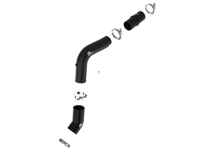 aFe BladeRunner 3 IN Aluminum Hot Charge Pipe Black - Ram 2019-2023 6.7L