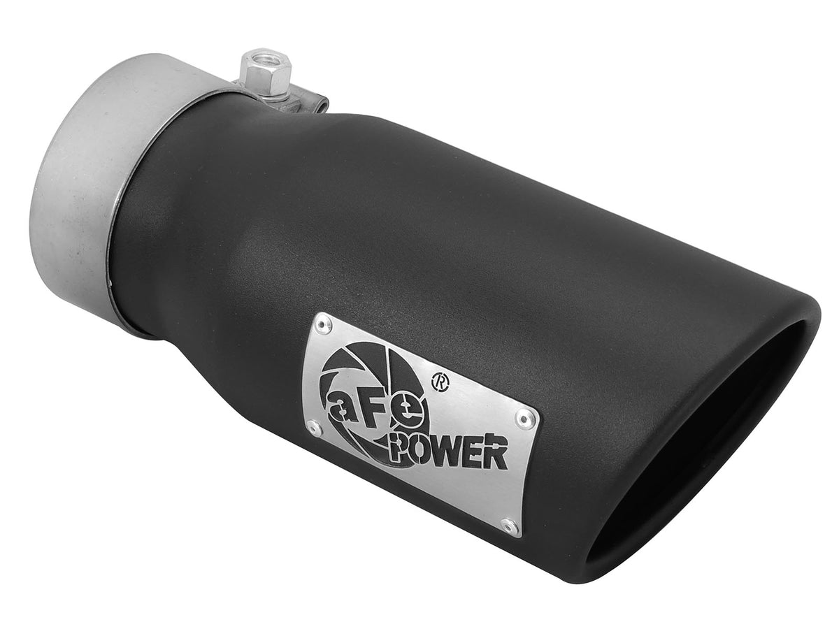 aFe MACH Force-Xp 409 Stainless Steel Clamp-on Exhaust Tip Black - 49T30401-B09