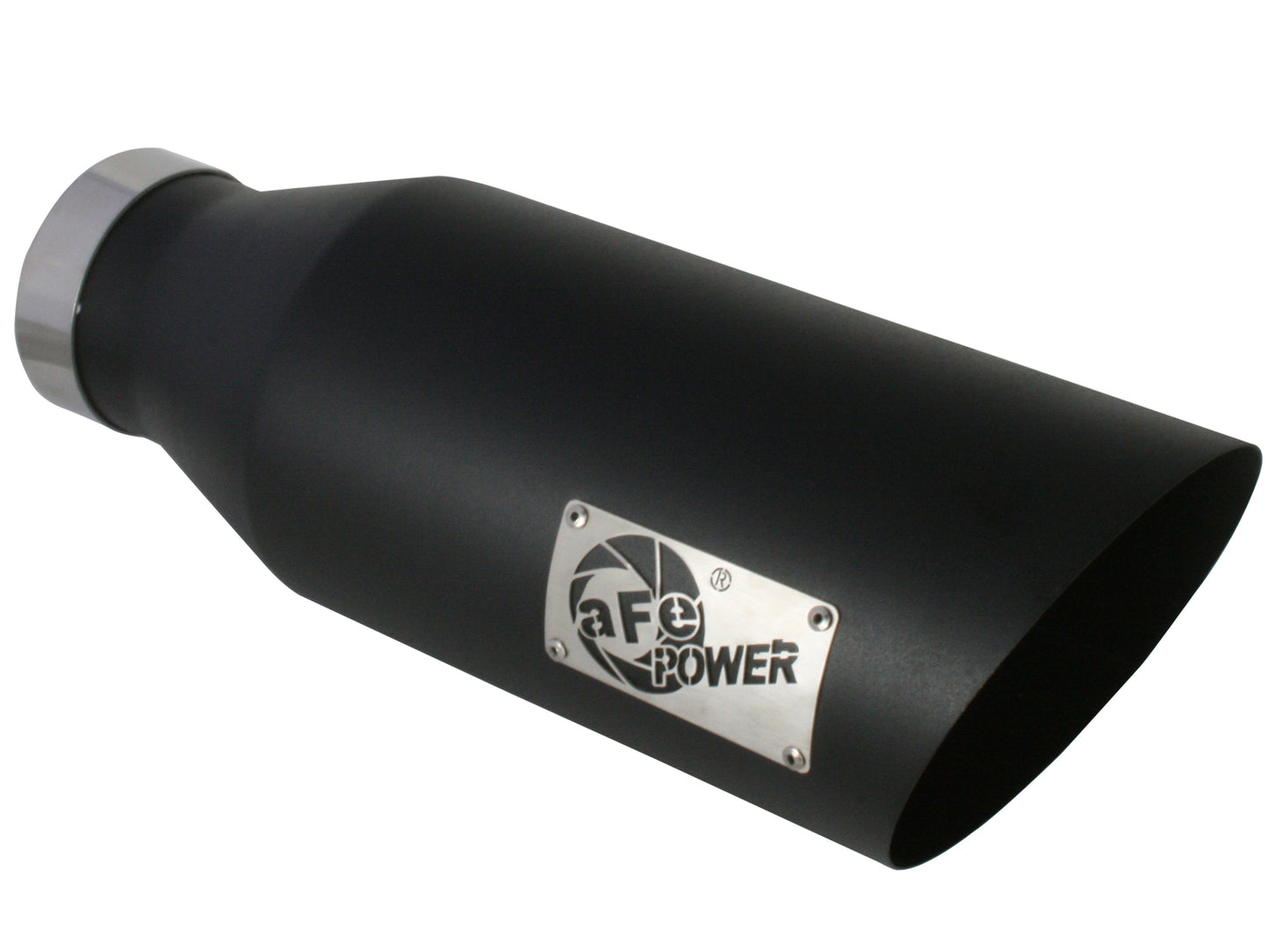 aFe MACH Force-Xp 409 Stainless Steel Clamp-on Exhaust Tip Black - 49-92023-B