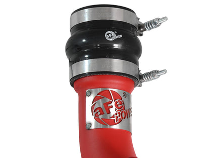 aFe BladeRunner 3 IN Aluminum Hot and Cold Charge Pipe Kit Red - Ram 2013-2018 6.7L