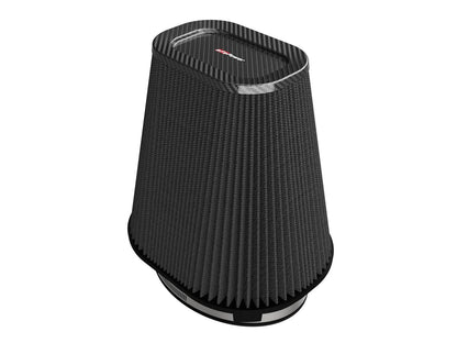 aFe Track Series Intake Replacement Air Filter w/ Black Pro 5R Media - Blue, Flange Inside Diameter 7.50 x 5.50 in