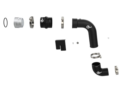 aFe BladeRunner 3 IN Aluminum Cold Charge Pipe Black - Ford 2023-2026 6.7L