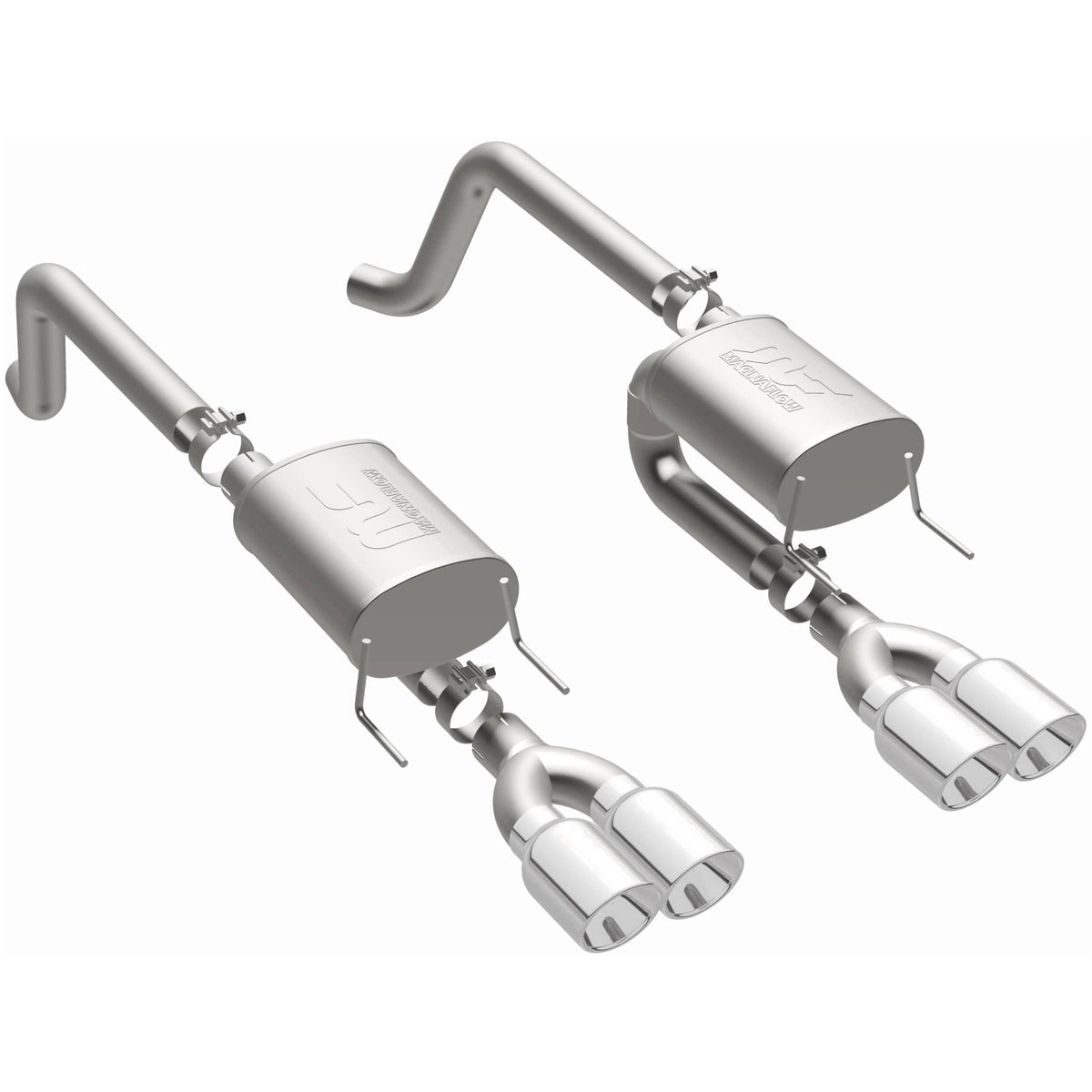 MagnaFlow Street Series Polished Axle Back System 15886