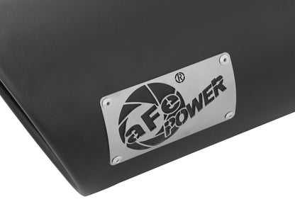 aFe MACH Force-Xp 409 Stainless Steel Clamp-on Exhaust Tip Black Left Side Exit - 49T50702-B15