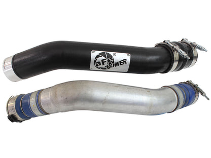 aFe BladeRunner 3 IN Aluminum Hot Charge Pipe Black - Ford 2011-2016 6.7L