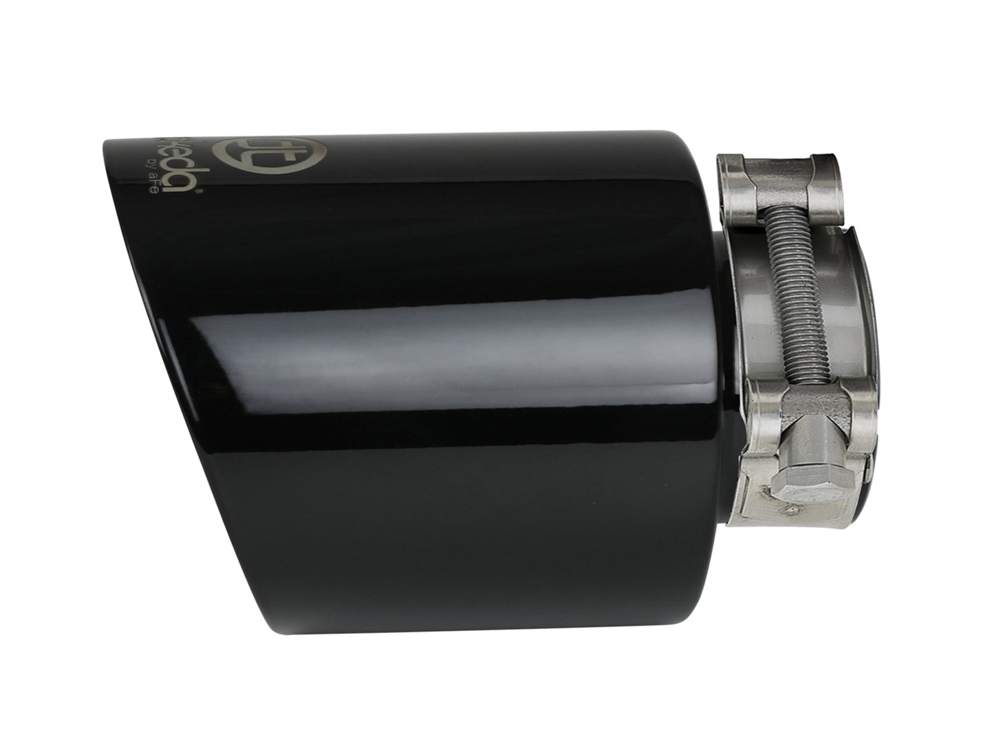 aFe Takeda 409 Stainless Steel Clamp-on Exhaust Tip Black - 49T25454-B07