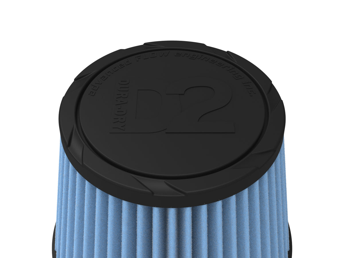 aFe Universal Clamp-On Air Filter w/ D2 Dura-Dry Media - 21-50505V