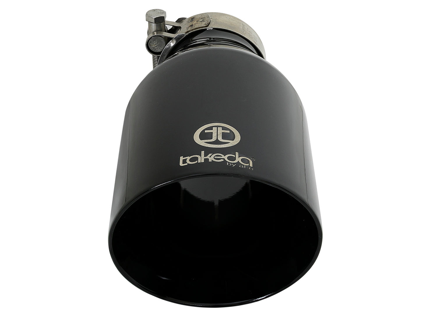 aFe Takeda 409 Stainless Steel Clamp-on Exhaust Tip Black - 49T25454-B09