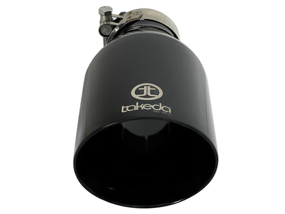 aFe Takeda 409 Stainless Steel Clamp-on Exhaust Tip Black - 49T25454-B09