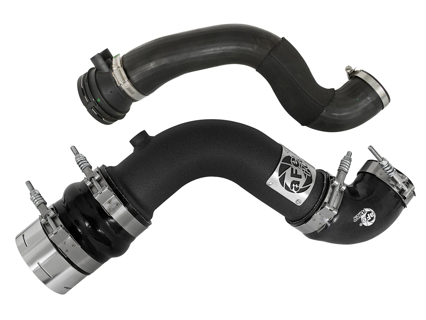 aFe BladeRunner 3 IN Aluminum Cold Charge Pipe Black - Ford 2017-2022 6.7L