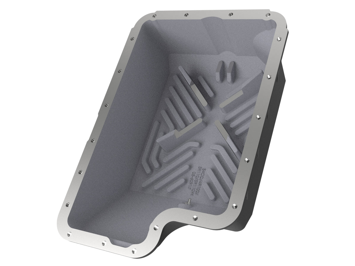 aFe Pro Series Transmission Pan Black w/ Machined Fins - Ford 1994-2010