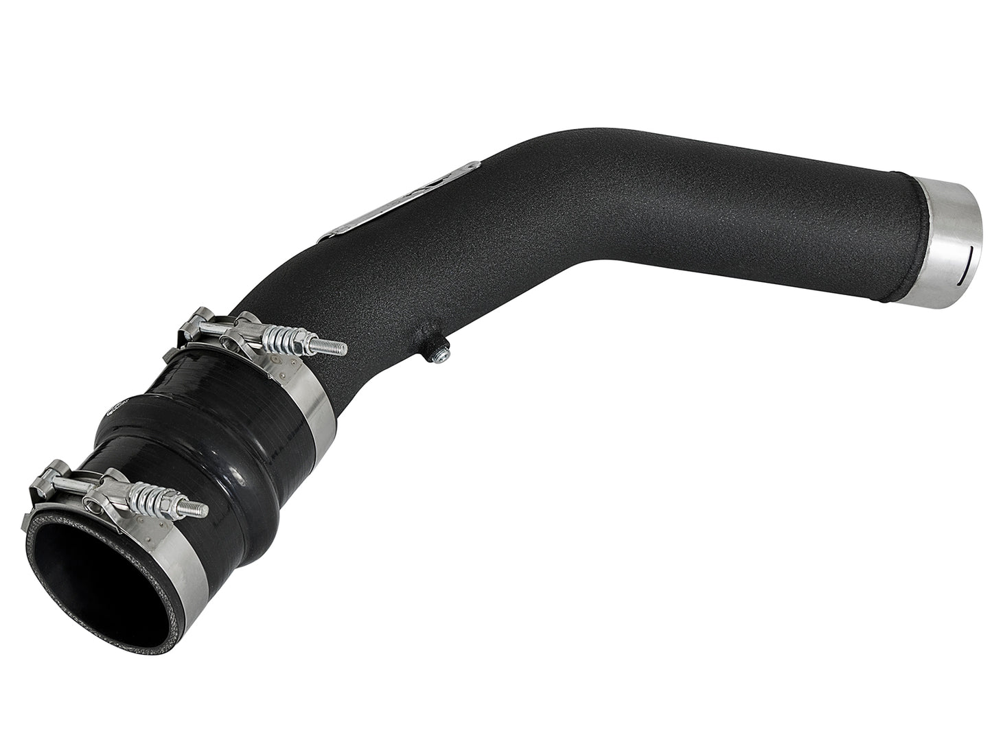 aFe BladeRunner 3 IN Aluminum Hot Charge Pipe Black - Ford 2017-2022 6.7L
