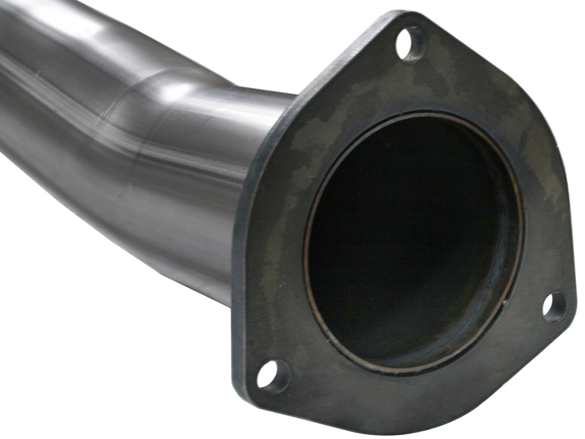 aFe Large Bore-HD 4 IN 409 Stainless Steel DPF-Back Exhaust System - Chevy/GMC 2007-2010 6.6L