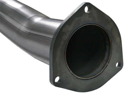 aFe Large Bore-HD 4 IN 409 Stainless Steel DPF-Back Exhaust System - Chevy/GMC 2007-2010 6.6L