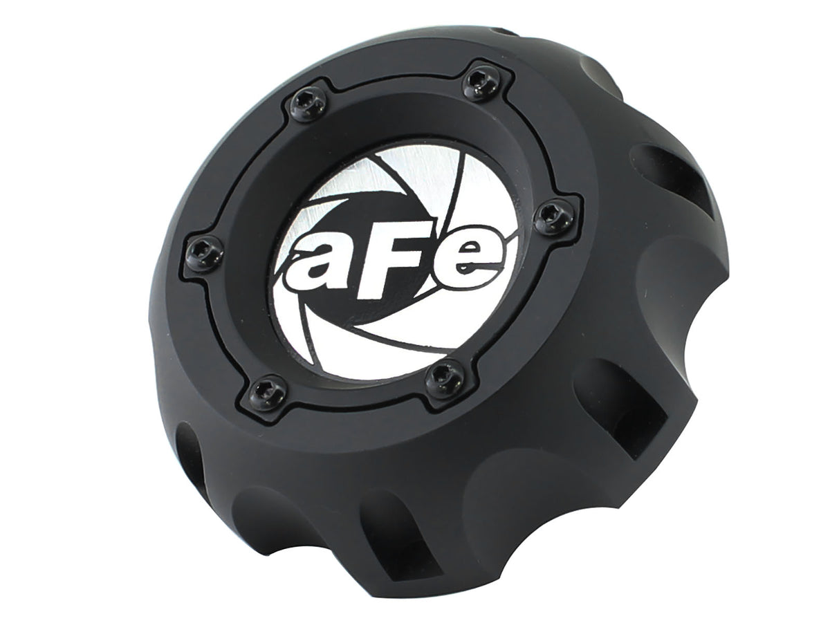 aFe Machined Billet Aluminum Oil Fill Cap - Matte Black - Chevy/GMC 2001-2016 6.6L