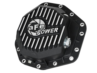 aFe Pro Series Rear Differential Cover Black w/ Machined Fins - Ford 2017-2023 6.7L - Axle Type Dana M275