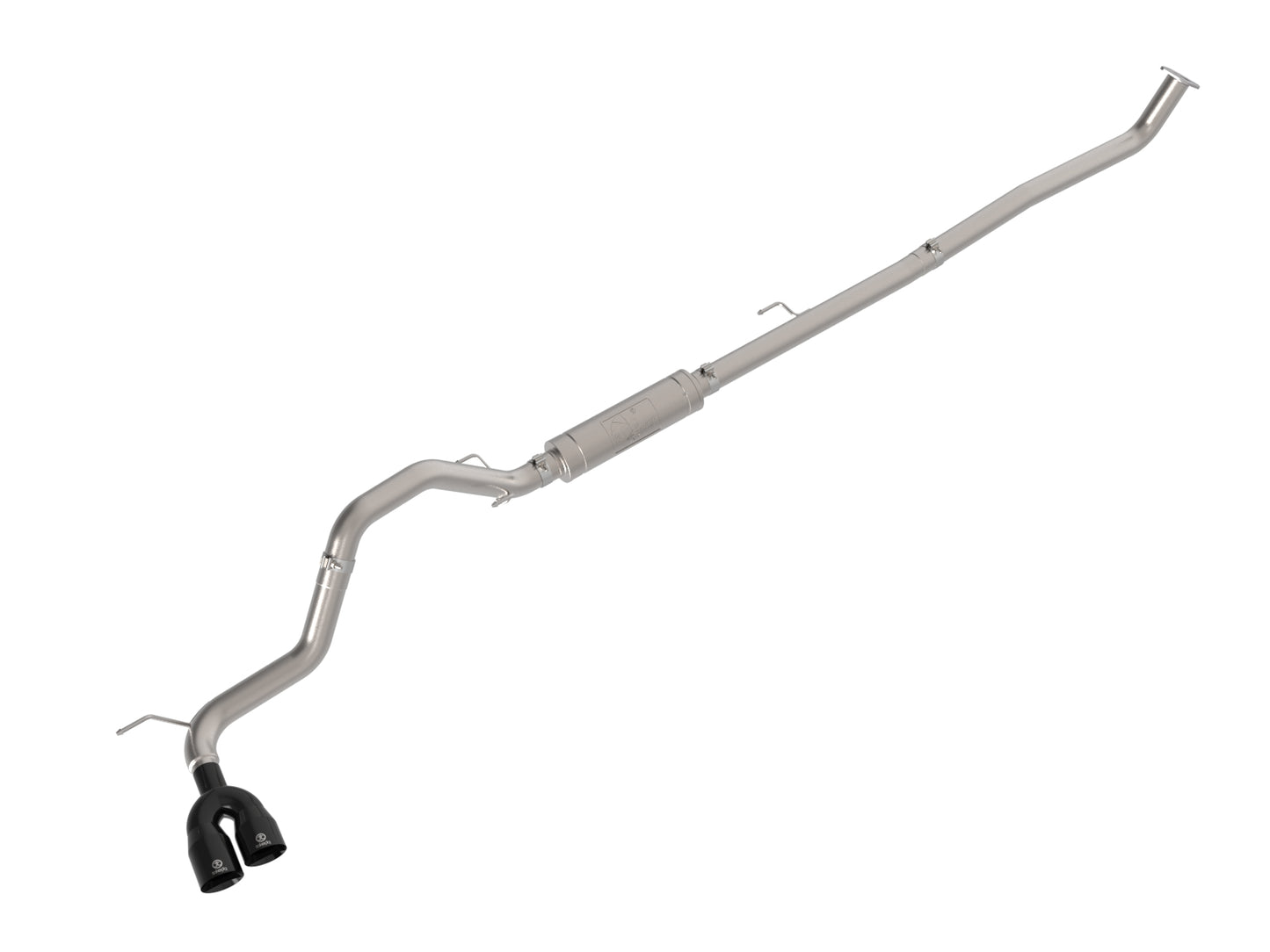 aFe Vulcan Series 3 IN Stainless Steel Rear-Side Exit Exhaust System Black