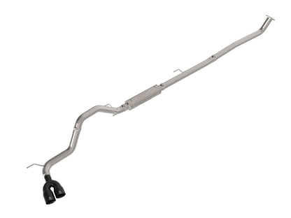 aFe Vulcan Series 3 IN Stainless Steel Rear-Side Exit Exhaust System Black