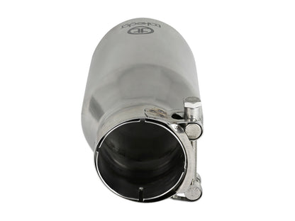 aFe Takeda 304 Stainless Steel Clamp-on Exhaust Tip Polished - 49T25404-P08