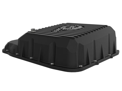 aFe Pro Series Transmission Pan Black w/ Machined Fins - Dodge/Ram 2007-2012 6.7L