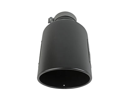 aFe MACH Force-Xp 409 Stainless Steel Clamp-on Exhaust Tip Black - 49T40801-B15