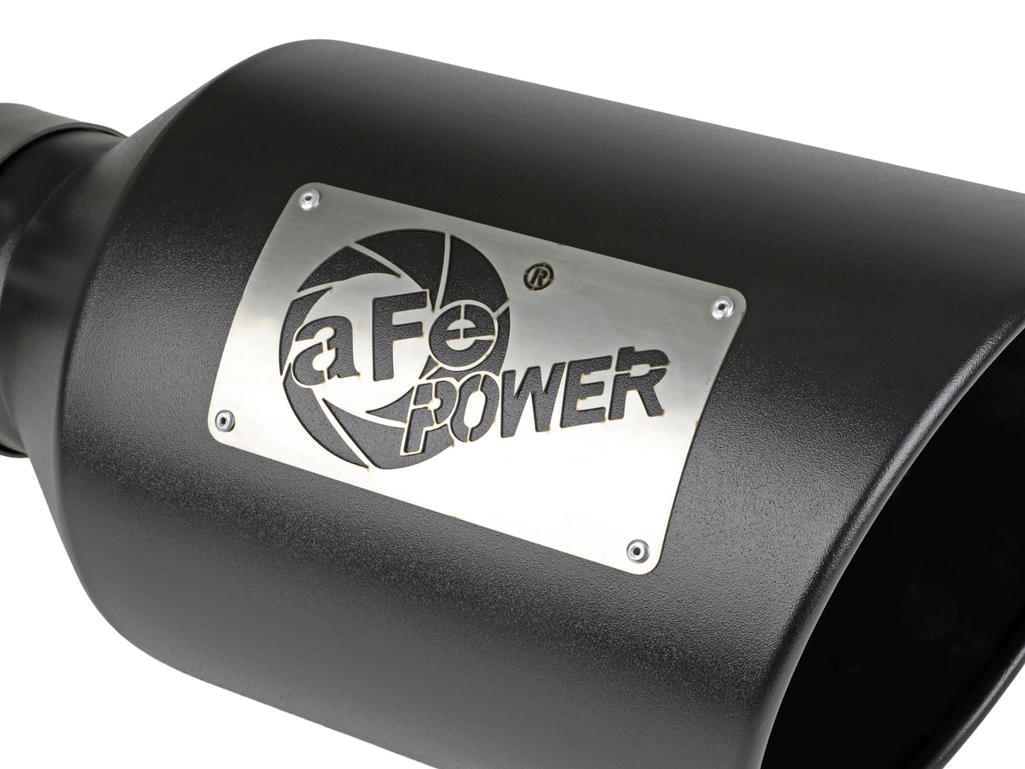 aFe MACH Force-Xp 409 Stainless Steel Clamp-on Exhaust Tip Black - 49T40801-B15