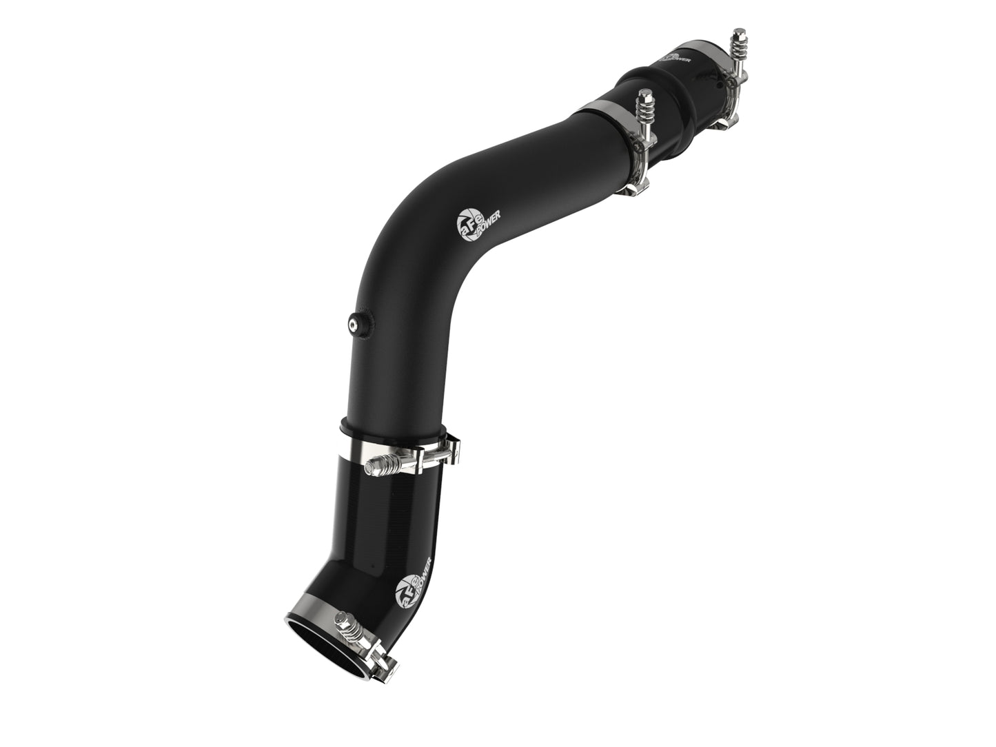aFe BladeRunner 3 IN Aluminum Hot Charge Pipe Black - Ram 2019-2023 6.7L
