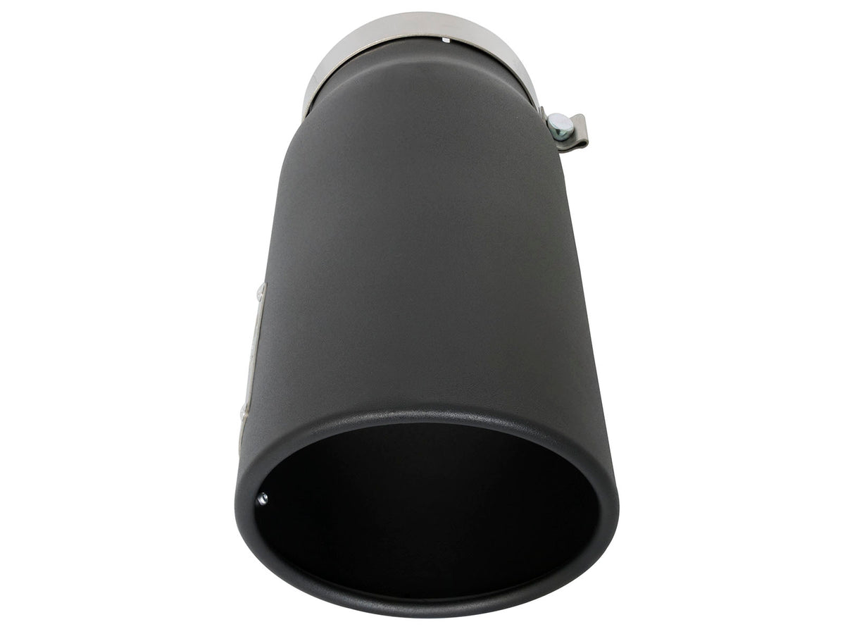aFe MACH Force-Xp 409 Stainless Steel Clamp-on Exhaust Tip Black - 49T50601-B15