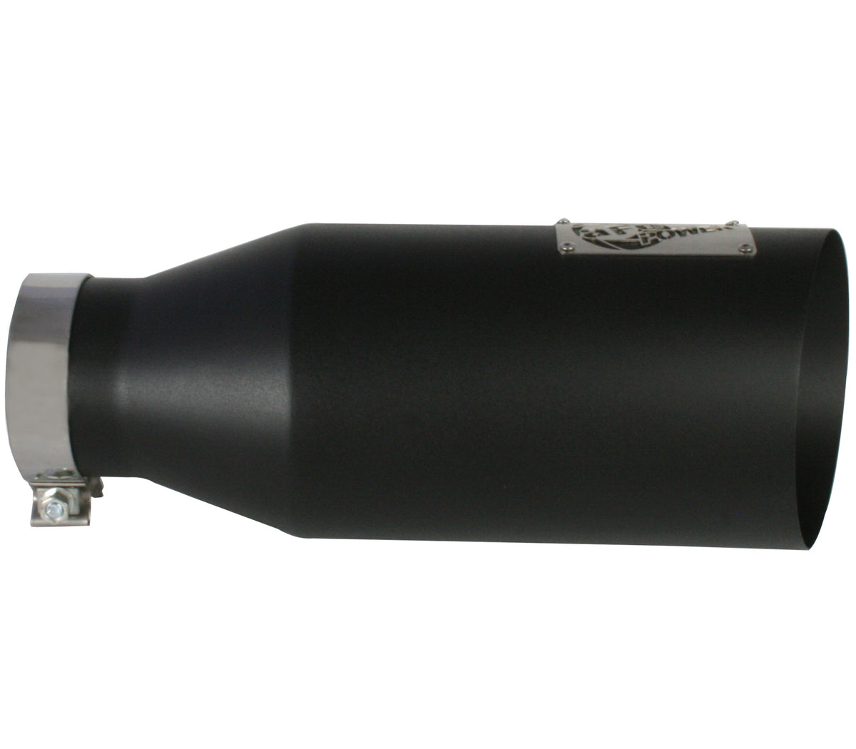 aFe MACH Force-Xp 409 Stainless Steel Clamp-on Exhaust Tip Black - 49-92023-B